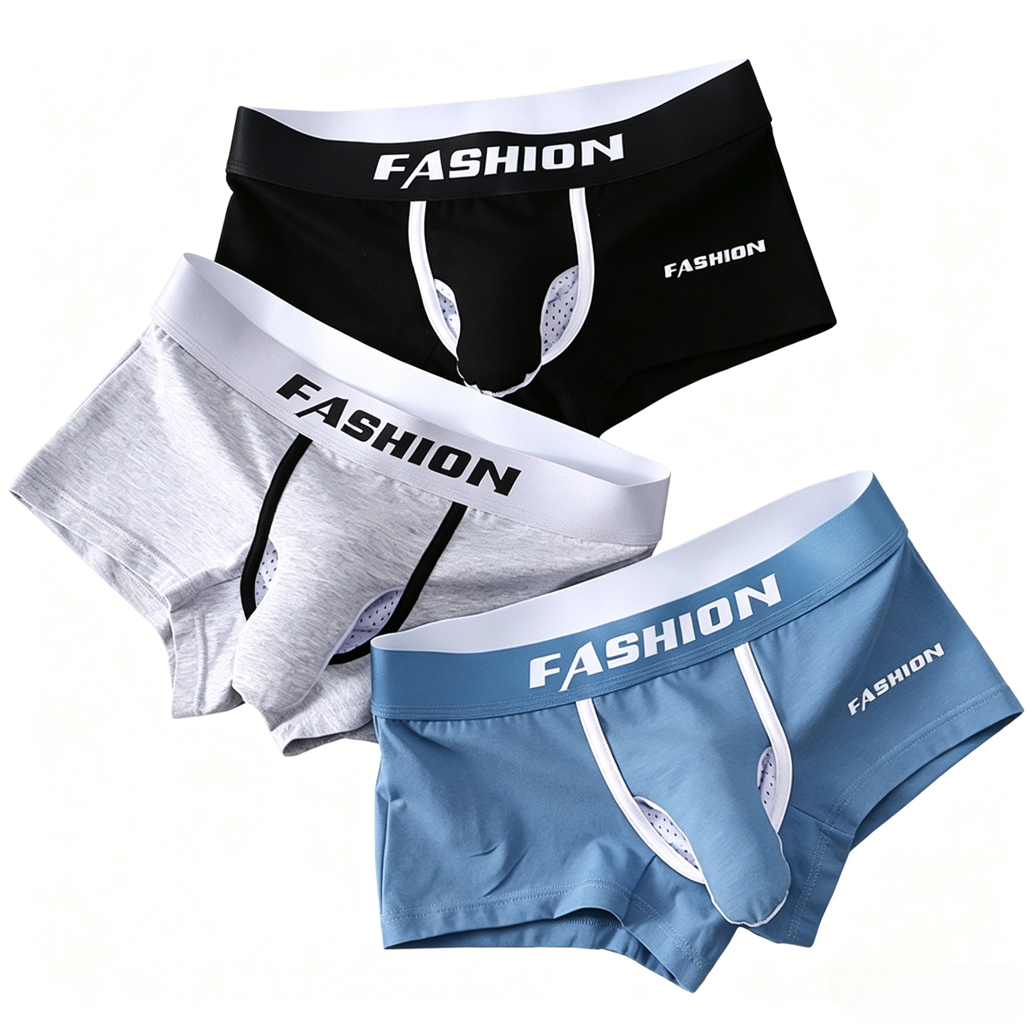 Mesh Sport Boxer - Men's Cotton Boxer Briefs Mid-Rise Breathable