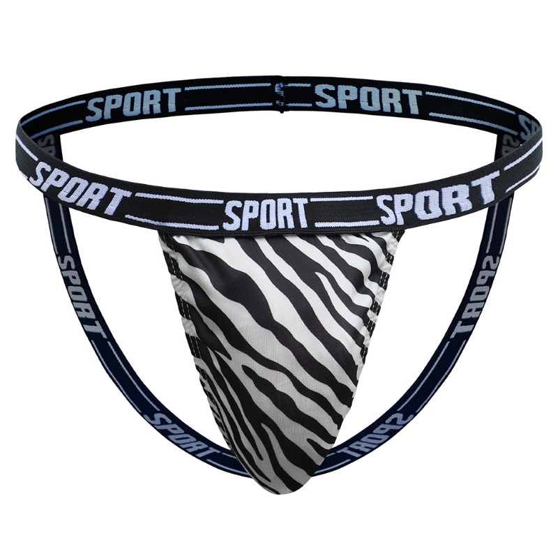 Jockstrap Athletic - Men's Sexy Jocktrap Underwear Striped Zebra