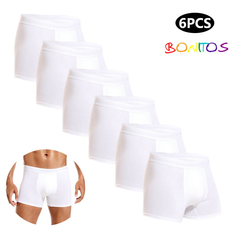 6pcs White Men Panties Cotton  – Multi Pack Underwear recenzja i cena