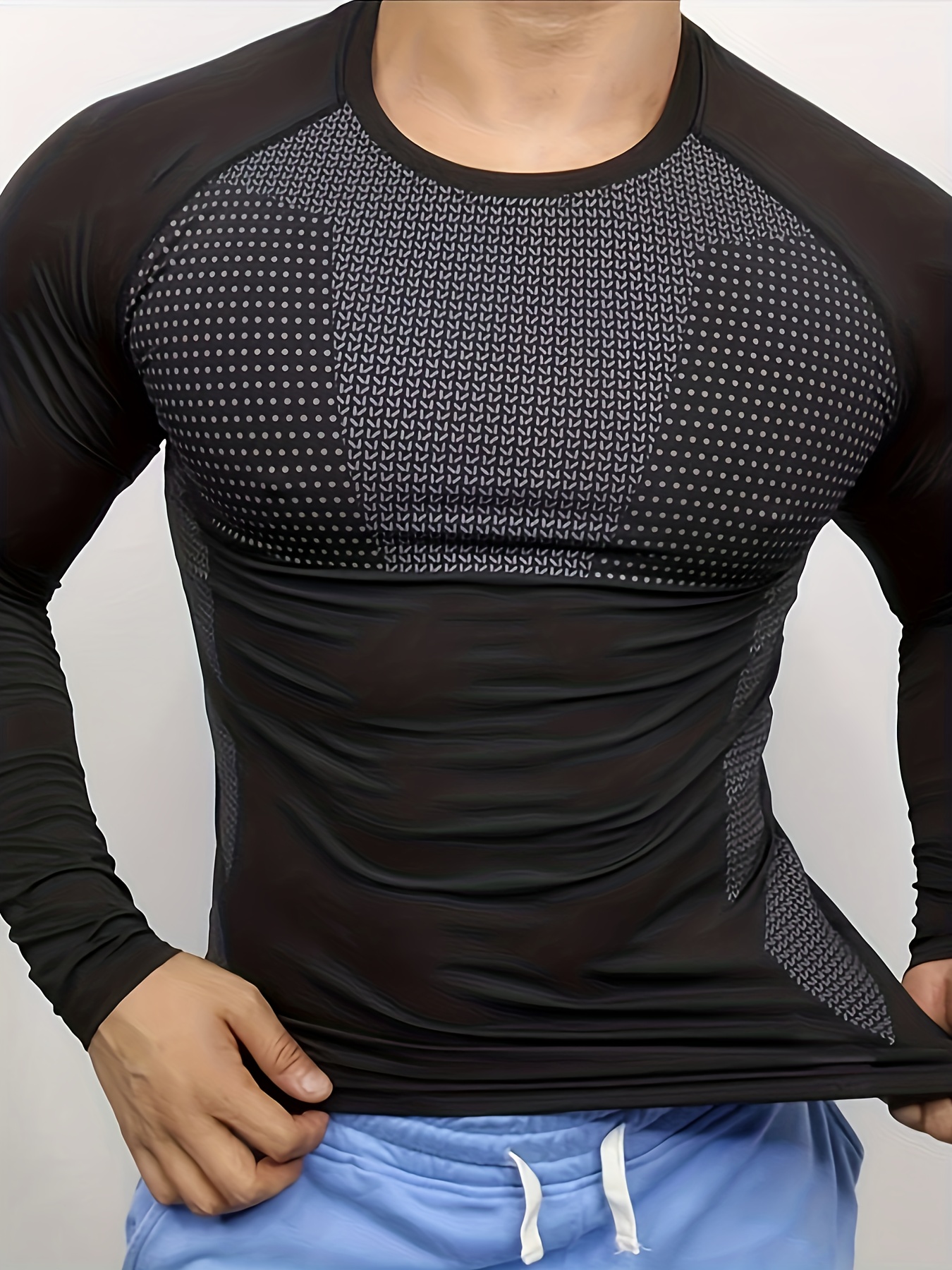 Men's autumn and winter thick  – T Shirt Tight Fit recenzja i cena