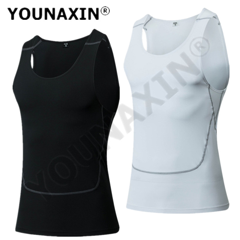 Men Black Sport Skinny Vest Ti – T Shirt Tight Fit recenzja i cena