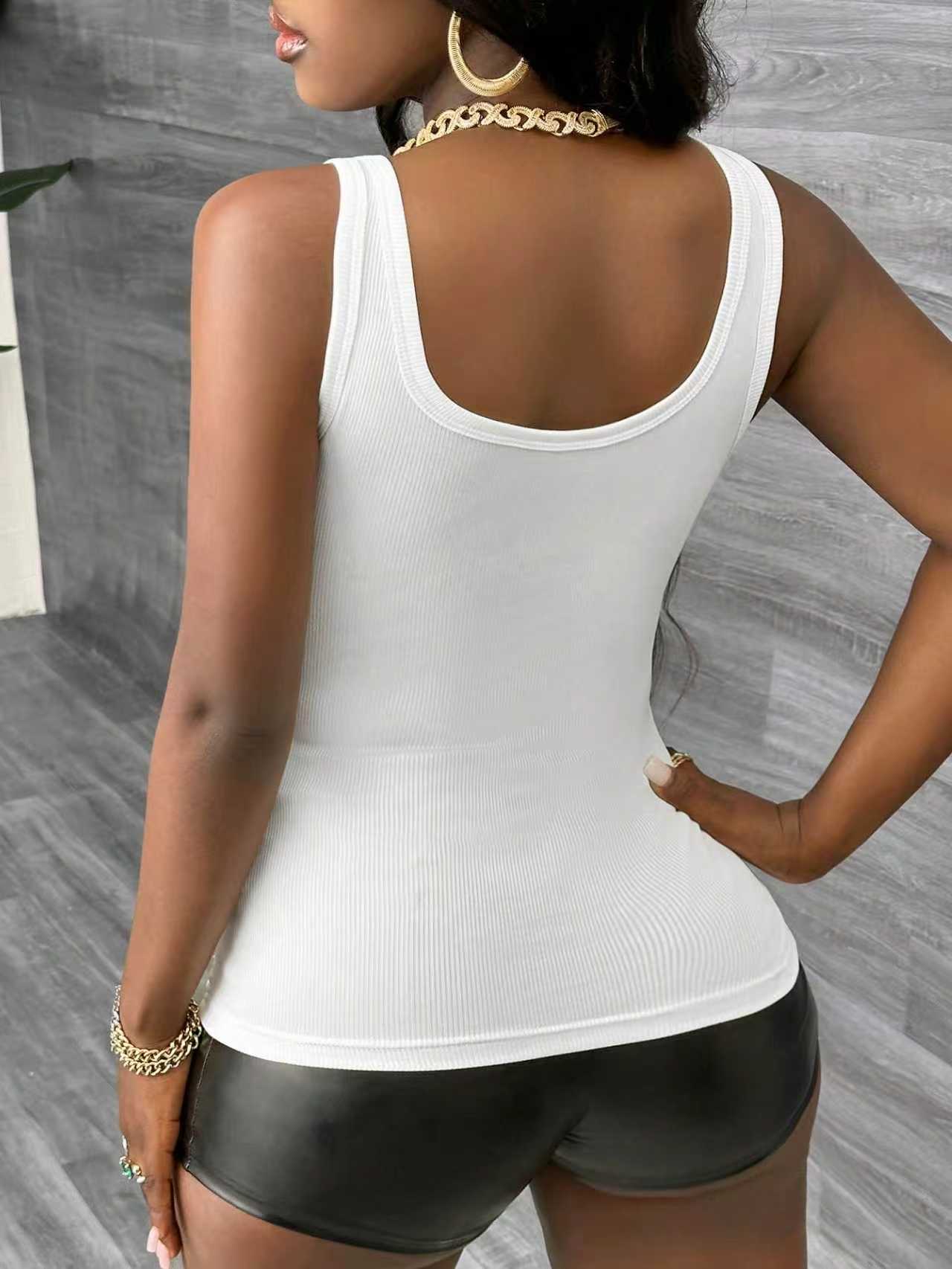 Plus Size 3 Piece V Neck Ribbe – Tank Top Ribbed recenzja i cena
