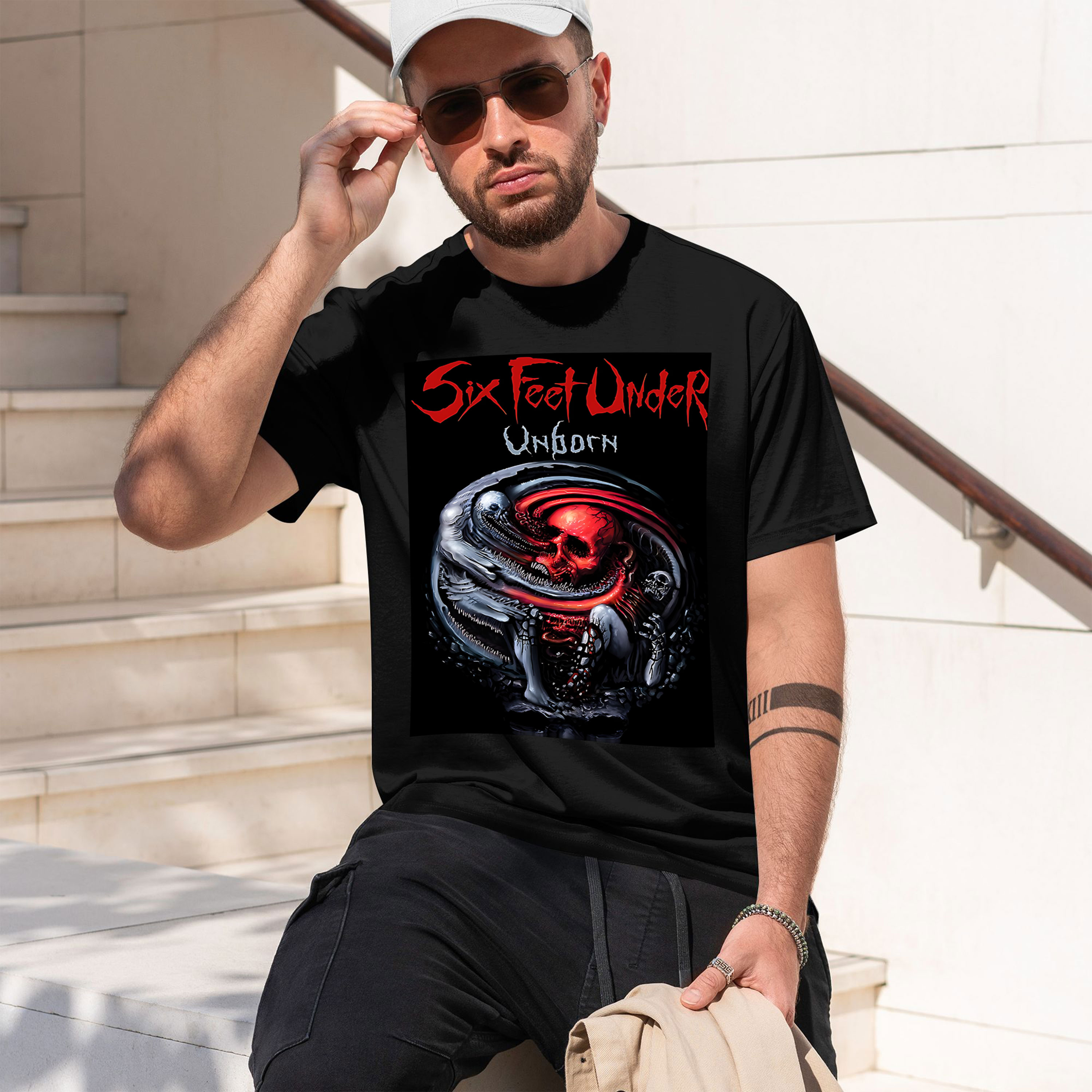 Six Feet Under – Unborn back 2 – Undershirt Crew Neck recenzja i cena