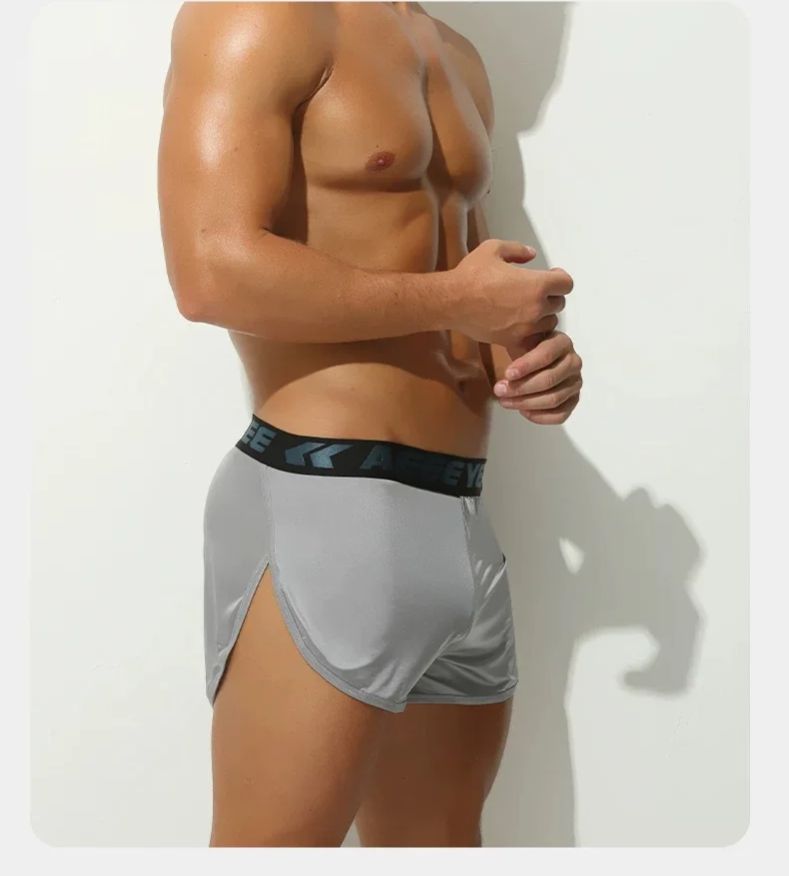 Men's Solid Color Underwear bo – Mesh Sport Boxer recenzja i cena