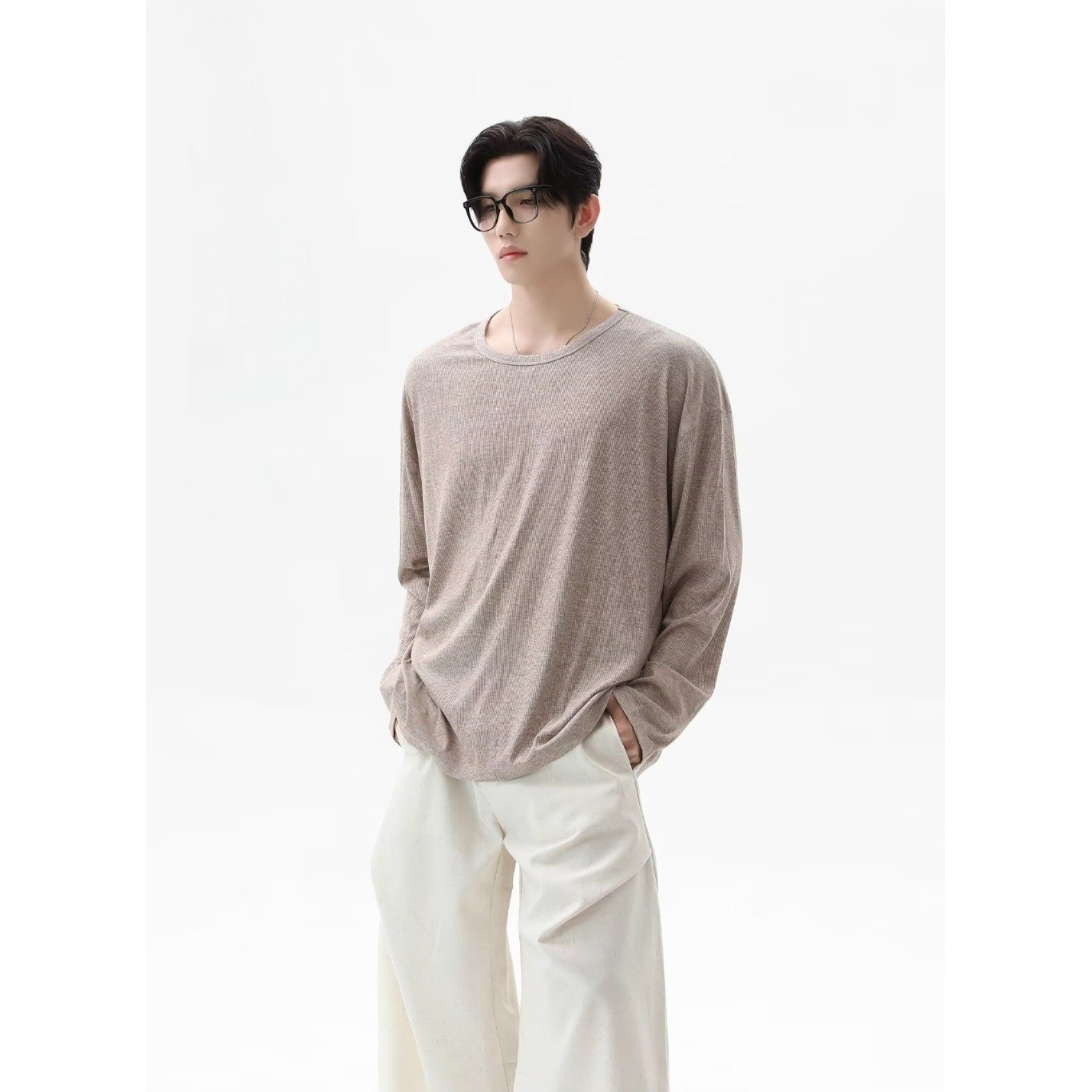 2026 Autumn New Texture Long S – Undershirt Crew Neck recenzja i cena