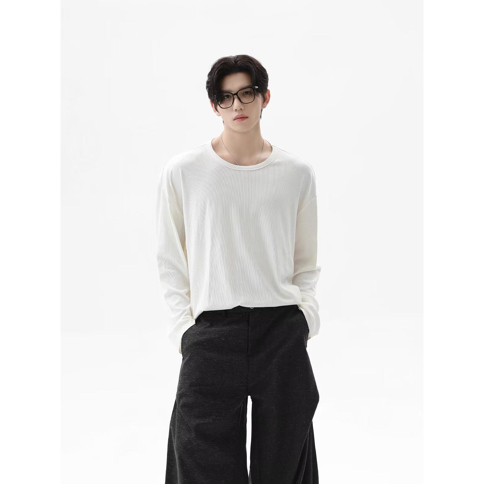 2026 Autumn New Texture Long S – Undershirt Crew Neck recenzja i cena