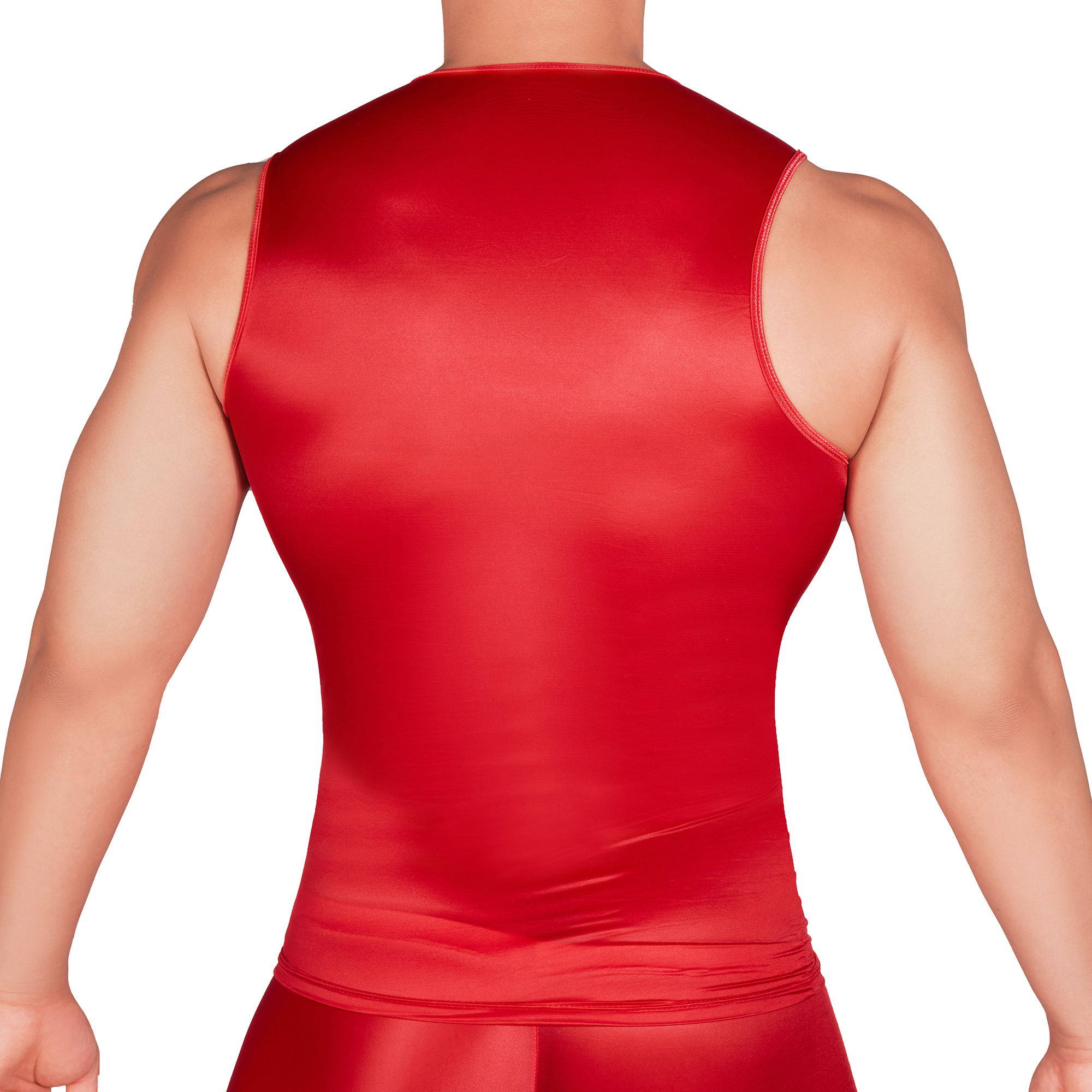 Solid Color Men's Slim Smooth  – Sleeveless Undershirt recenzja i cena