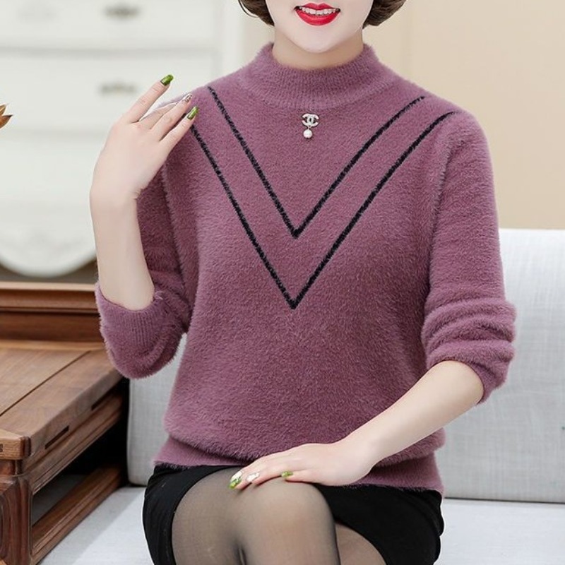 Women's Autumn Winter Solid Fl – Undershirt Crew Neck recenzja i cena