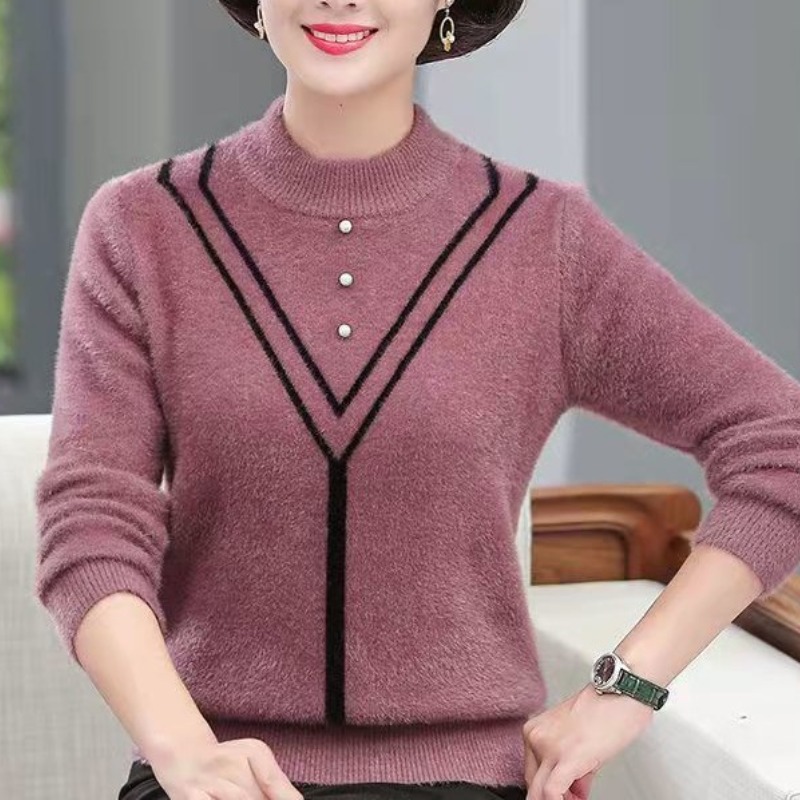 Women's Autumn Winter Solid Fl – Undershirt Crew Neck recenzja i cena