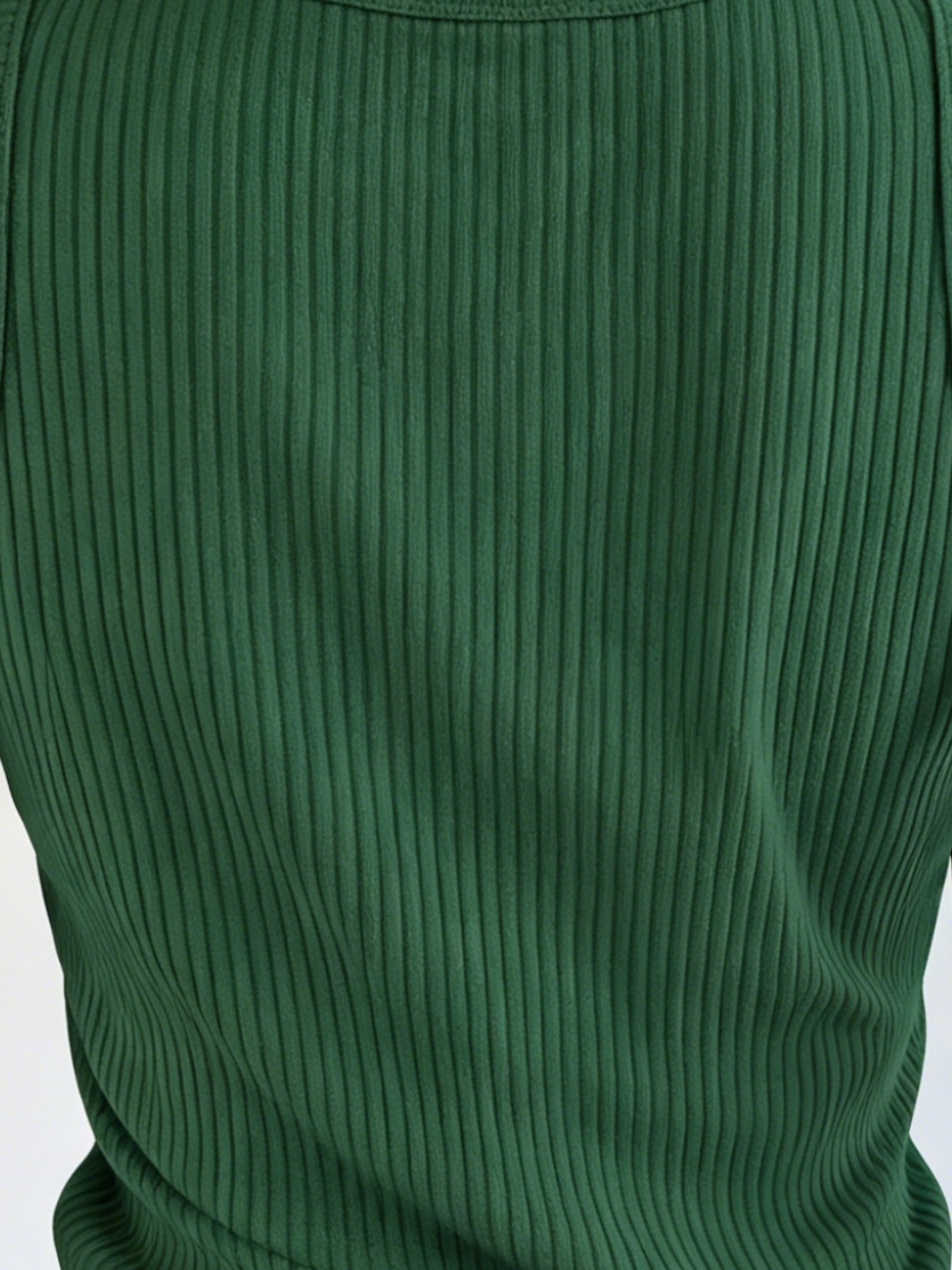 Plus Size Women Green Ribbed K – Tank Top Ribbed recenzja i cena