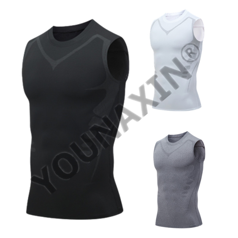 3 Pieces Men's Sleeveless T-Sh – T Shirt Tight Fit recenzja i cena