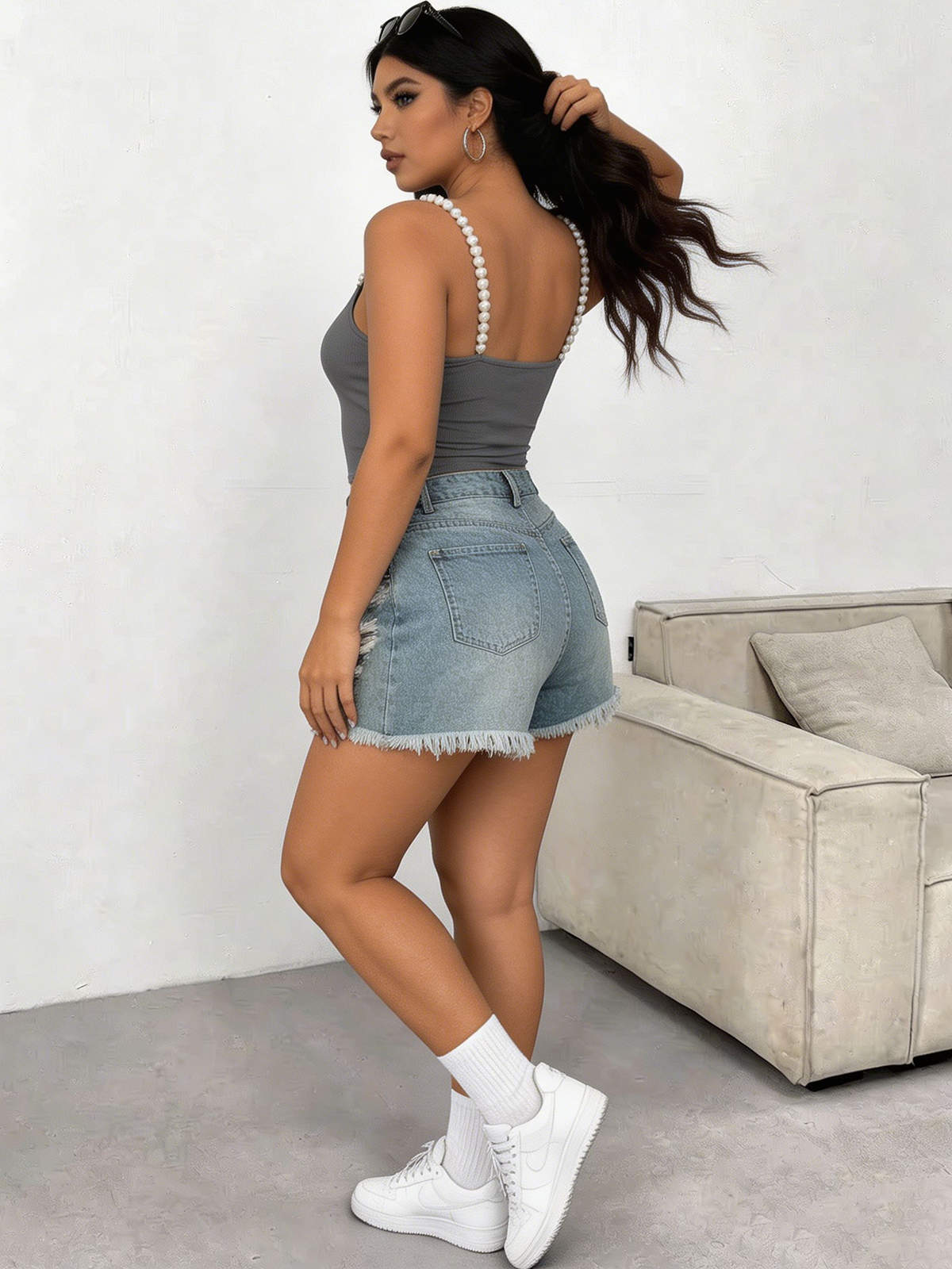 Plus Size Square Neck Pearl St – Tank Top Ribbed recenzja i cena